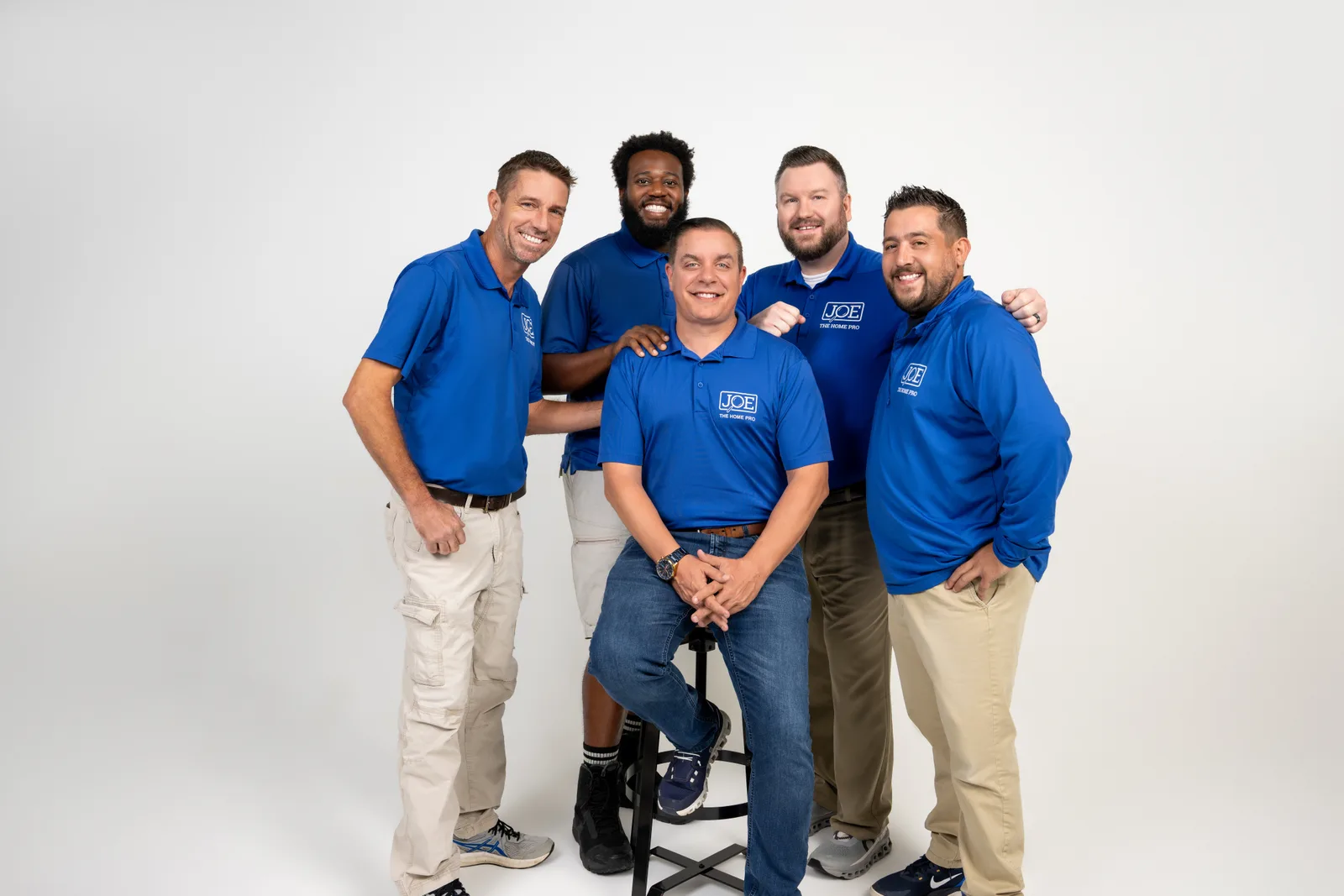 The Joe the Home Pro team in company polos